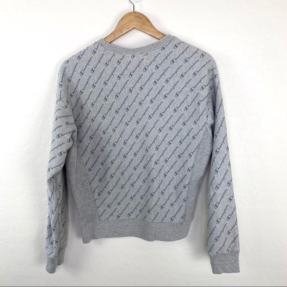 Champion reverse weave gray logo sweatshirt small - Picture 4 of 7